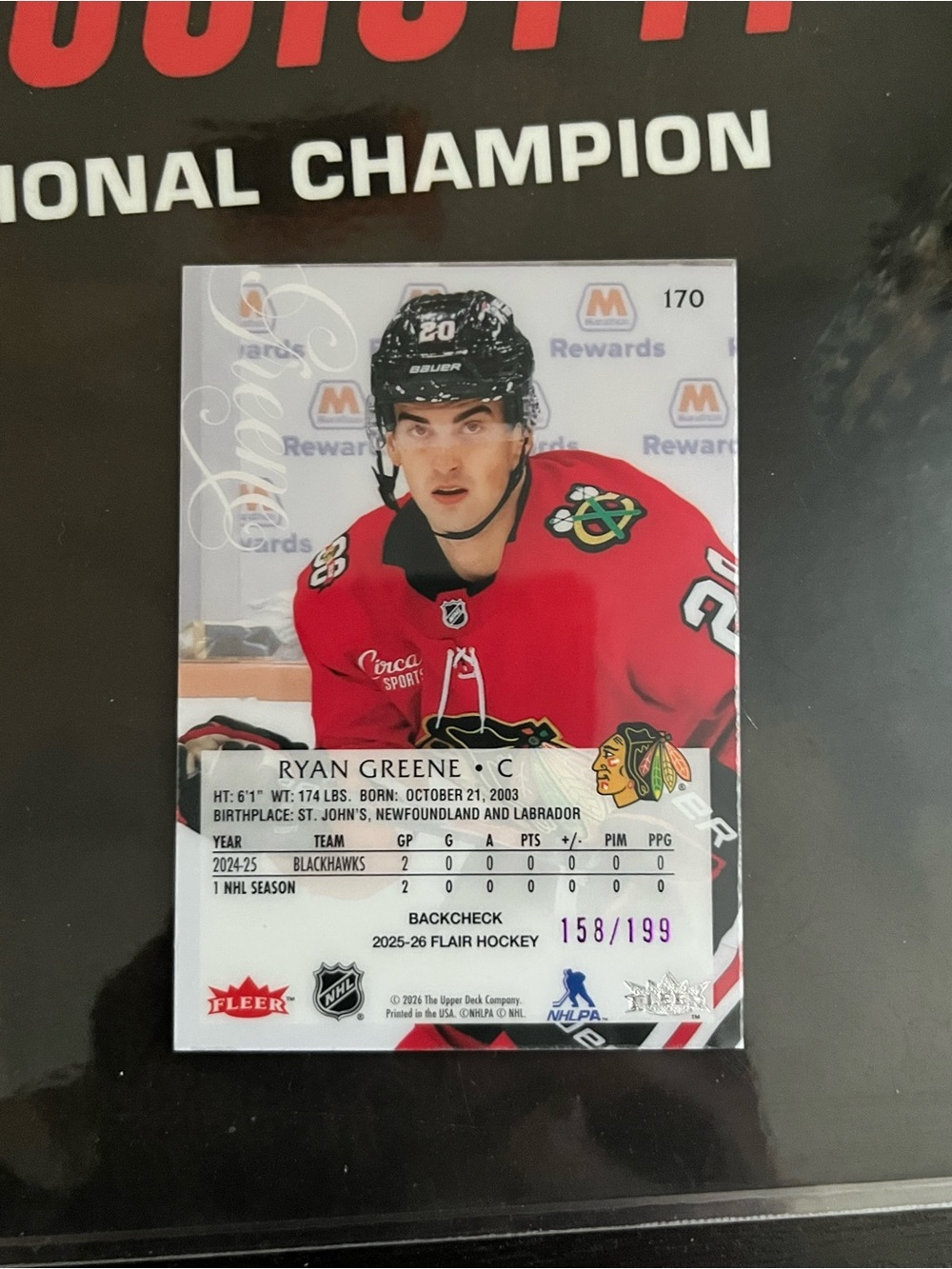 Ryan Greene 2025-26 Flair Numbered /199